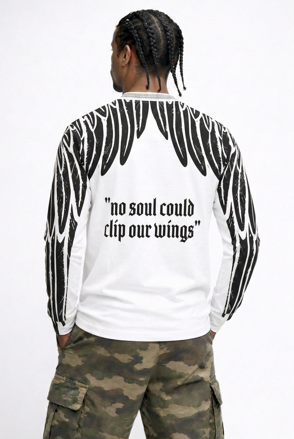 Not Your Angel - Long Sleeve  - Unisex - White