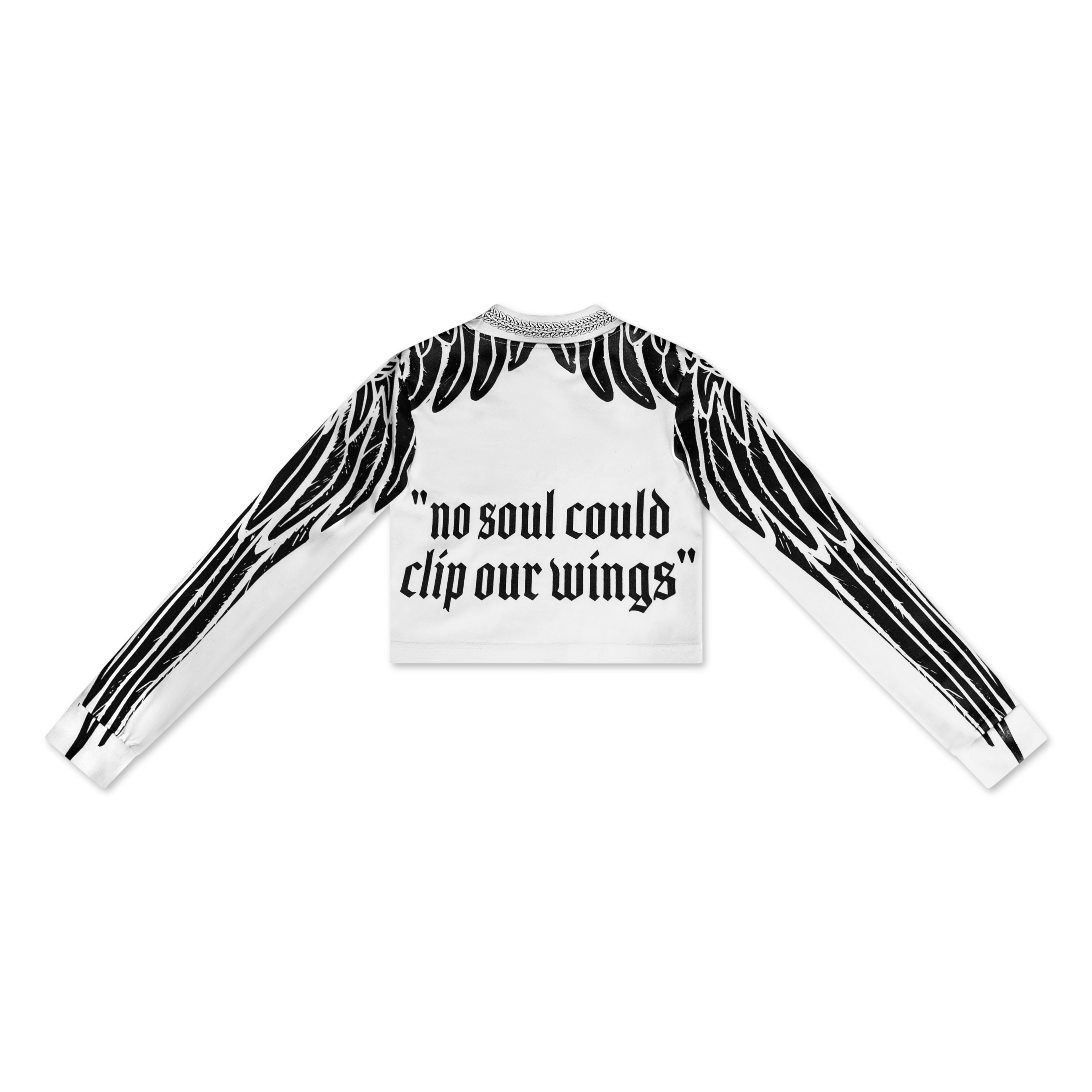 Not Your Angel - Crop Top - White