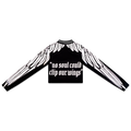 Not Your Angel - Crop Top - Black